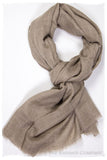 Taupe - Handloom Pashmina Cashmere Scarf