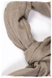 Taupe - Handloom Pashmina Cashmere Scarf