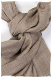 Taupe - Handloom Pashmina Cashmere Scarf