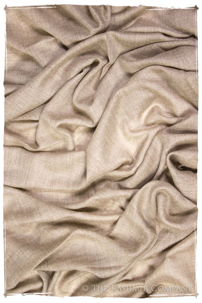 Taupe - Handloom Pashmina Cashmere Scarf