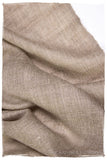 Taupe - Handloom Pashmina Cashmere Scarf
