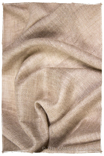 Taupe - Handloom Pashmina Cashmere Scarf