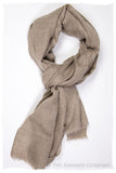 Taupe - Handloom Pashmina Cashmere Scarf
