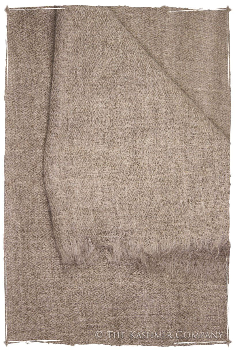 Taupe - Handloom Pashmina Cashmere Scarf