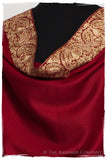 The Sophistiqué Bordeaux Frontière Shawl