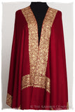 The Sophistiqué Bordeaux Frontière Shawl