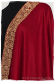 The Sophistiqué Bordeaux Frontière Shawl