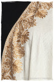 The Sophistiqué Ivoire Oro Danse Frontière Shawl