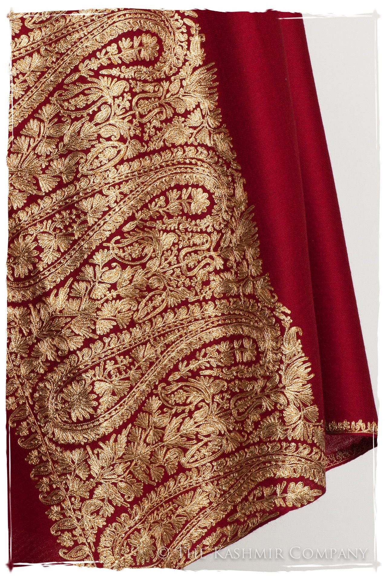 The Sophistiqué Bordeaux Royale Paisley Shawl