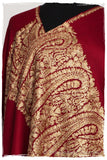 The Sophistiqué Bordeaux Royale Paisley Shawl