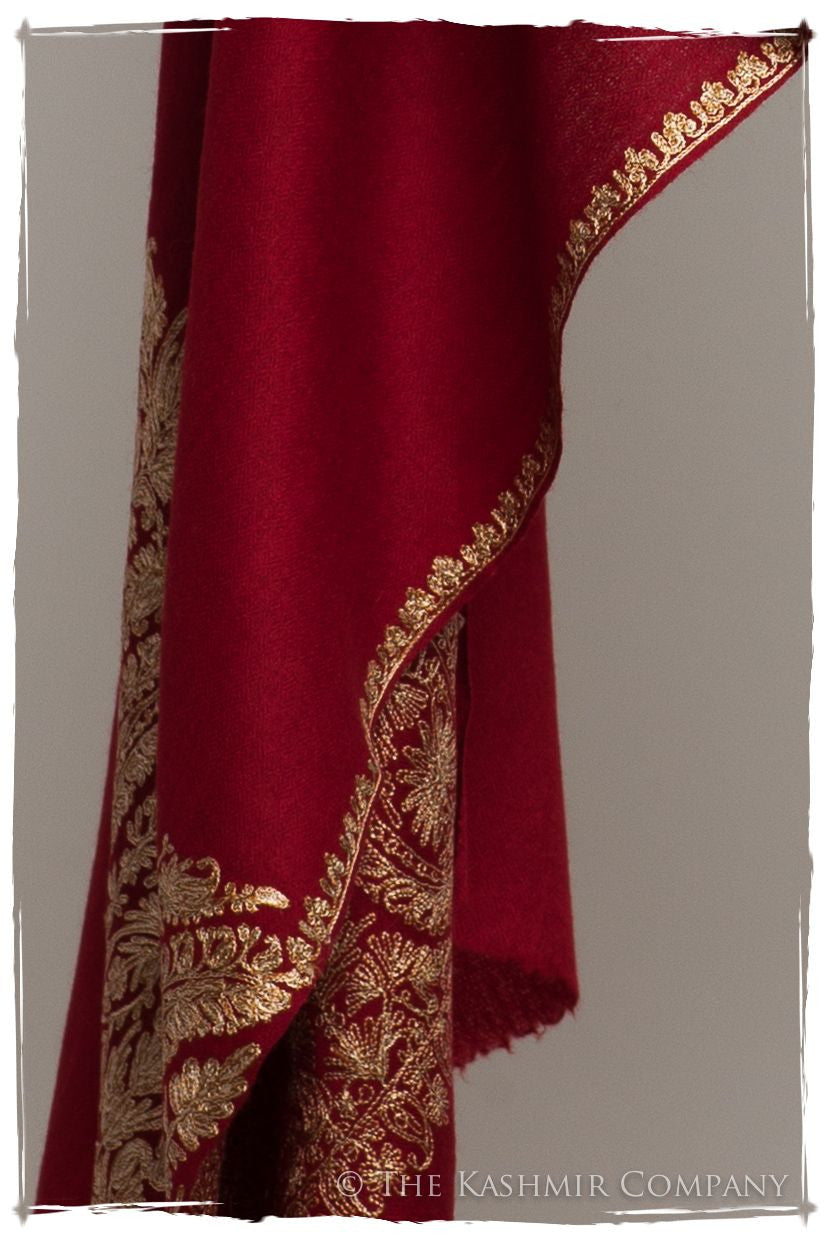 The Sophistiqué Bordeaux Royale Paisley Shawl