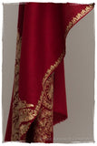 The Sophistiqué Bordeaux Royale Paisley Shawl