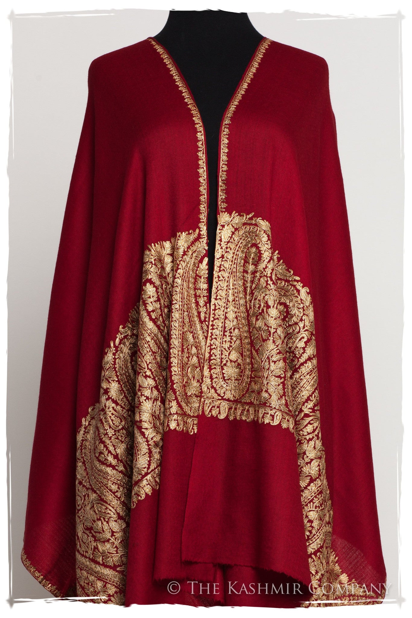 The Sophistiqué Bordeaux Royale Paisley Shawl