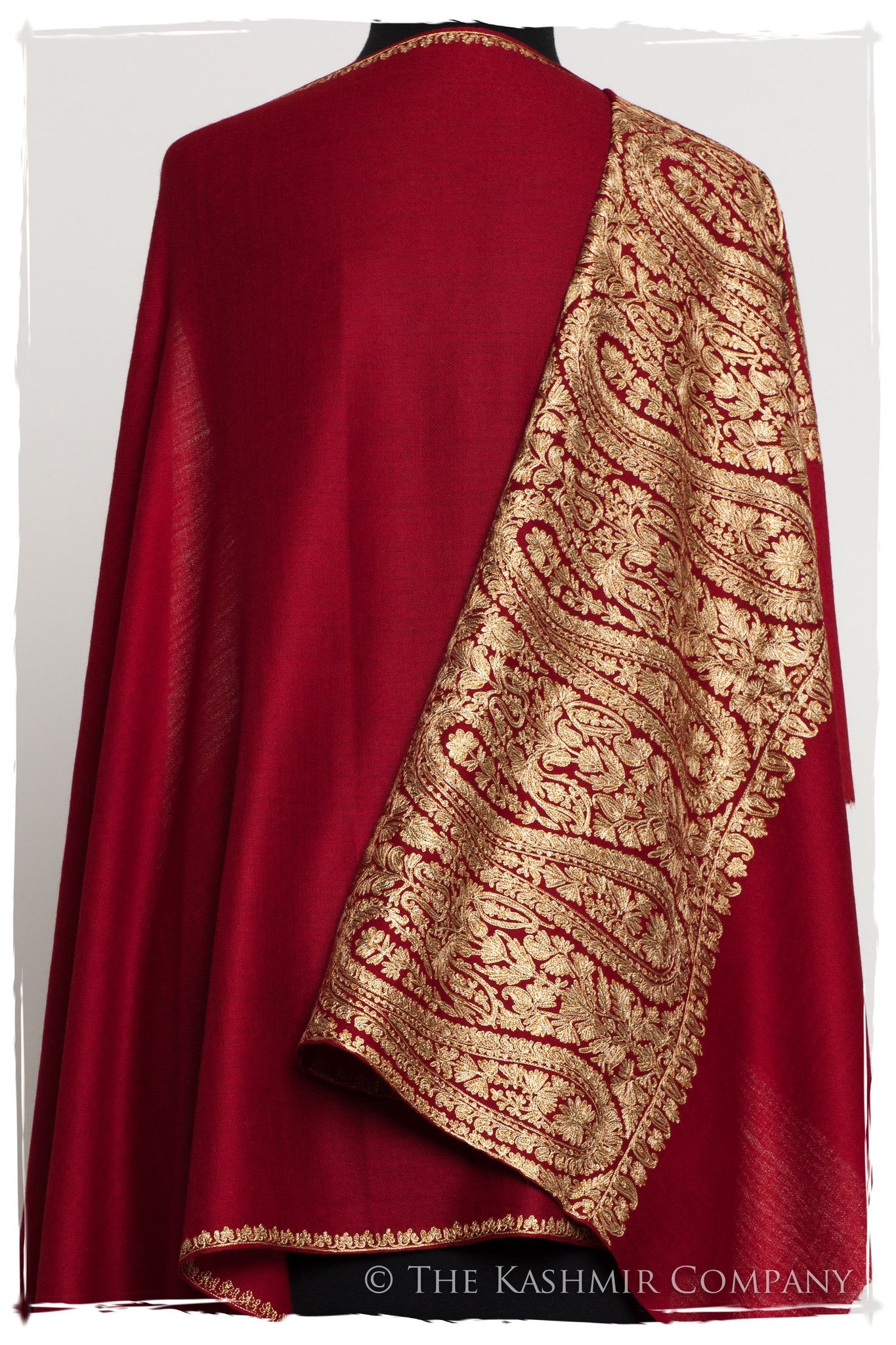 The Sophistiqué Bordeaux Royale Paisley Shawl