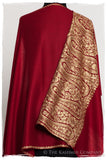 The Sophistiqué Bordeaux Royale Paisley Shawl