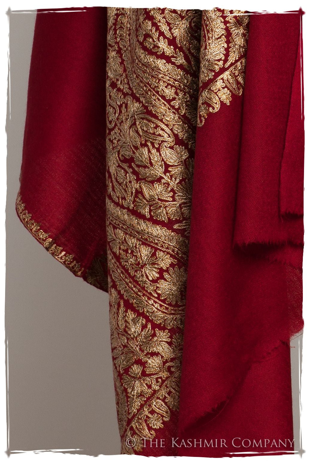 The Sophistiqué Bordeaux Royale Paisley Shawl