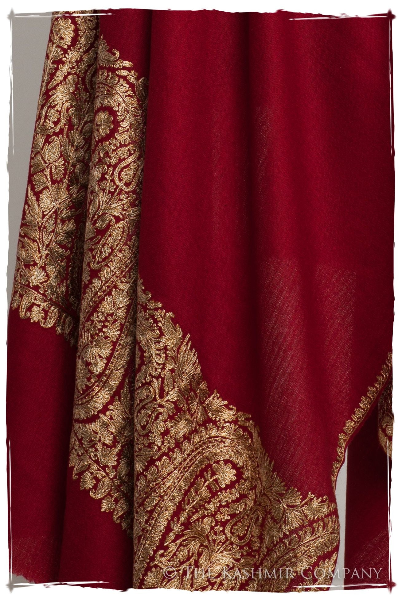 The Sophistiqué Bordeaux Royale Paisley Shawl