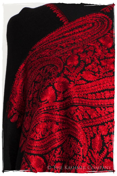 The Sophistiqué Rouge Empress Paisley Shawl