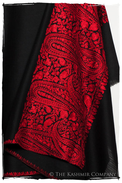 The Sophistiqué Rouge Empress Paisley Shawl