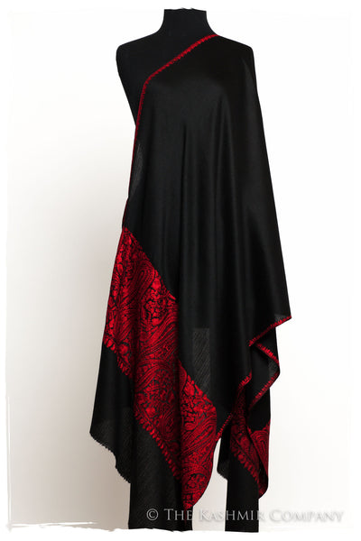 The Sophistiqué Rouge Empress Paisley Shawl