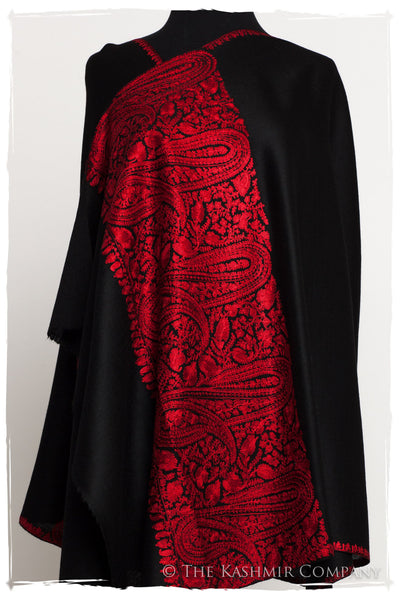 The Sophistiqué Rouge Empress Paisley Shawl