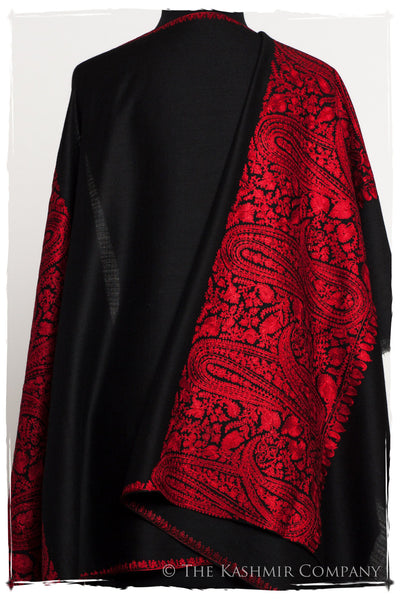 The Sophistiqué Rouge Empress Paisley Shawl