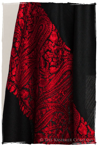 The Sophistiqué Rouge Empress Paisley Shawl