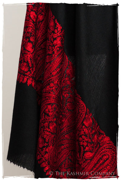 The Sophistiqué Rouge Empress Paisley Shawl