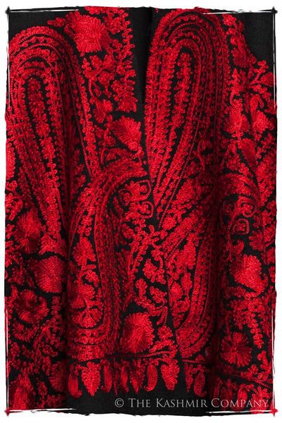 The Sophistiqué Rouge Empress Paisley Shawl