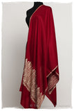The Sophistiqué Argent Bordeaux Grâce Paisley Shawl