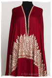 The Sophistiqué Argent Bordeaux Grâce Paisley Shawl