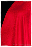 Bittersweet Rouge Jacquard Paisley Silk Scarf / Shawl