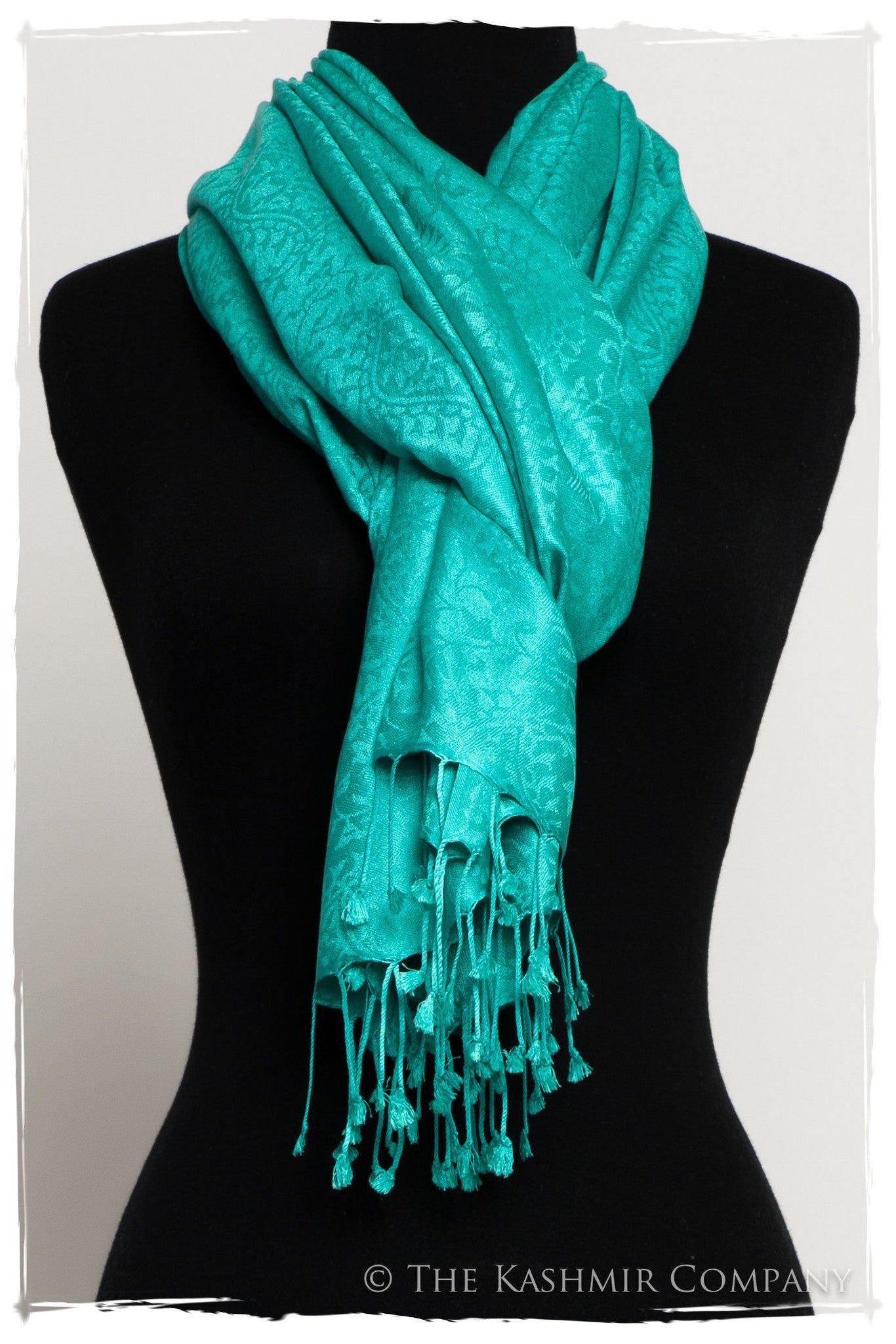 Aruba Blue Royale Paisley Silk Scarf / Shawl