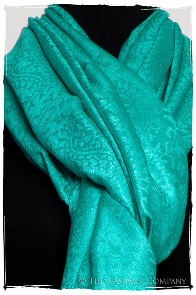 Aruba Blue Royale Paisley Silk Scarf / Shawl