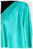 Aruba Blue Royale Paisley Silk Scarf / Shawl