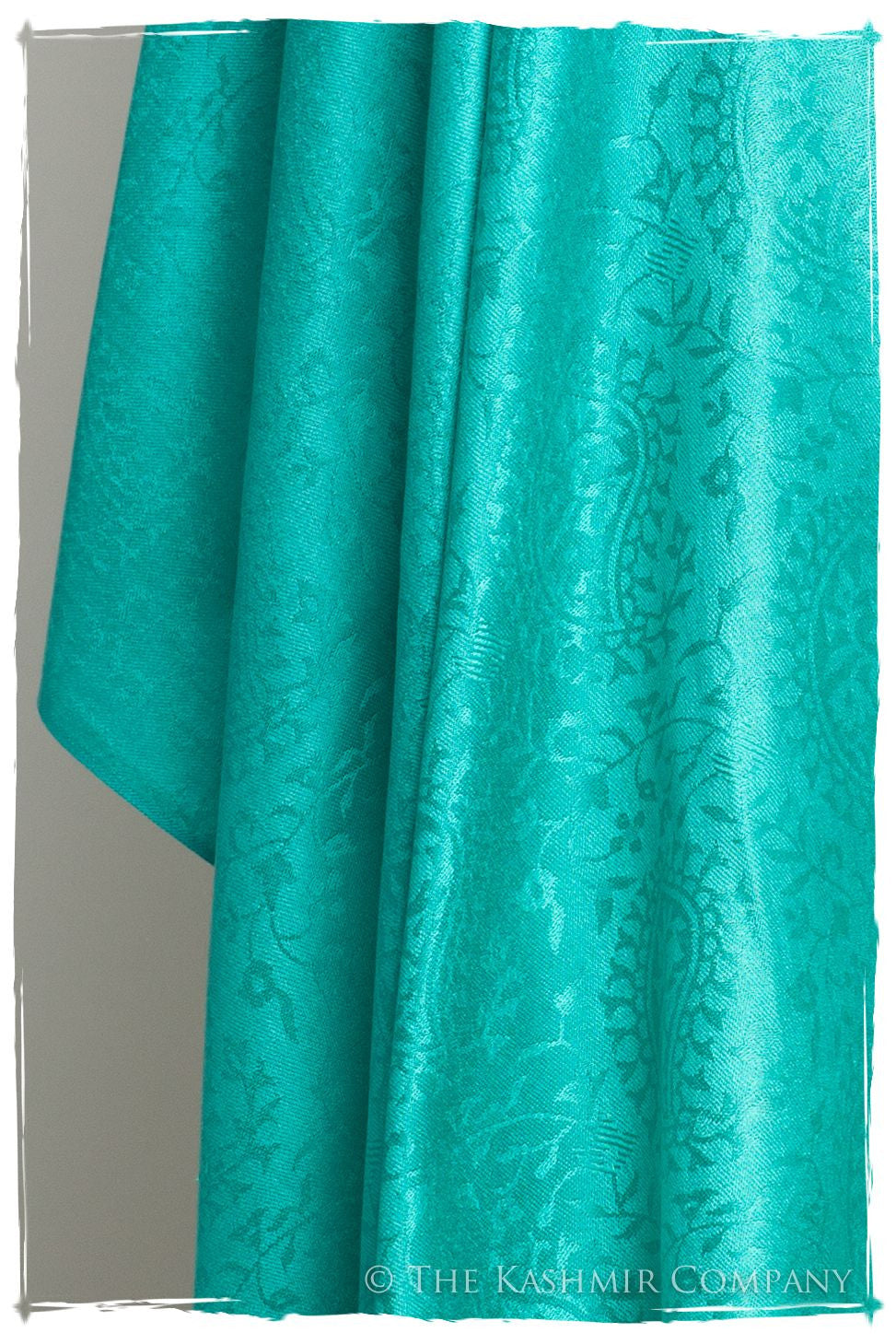 Aruba Blue Royale Paisley Silk Scarf / Shawl