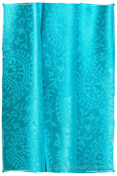 Capri Blue Royale Paisley Silk Scarf / Shawl