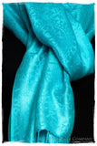 Capri Blue Royale Paisley Silk Scarf / Shawl