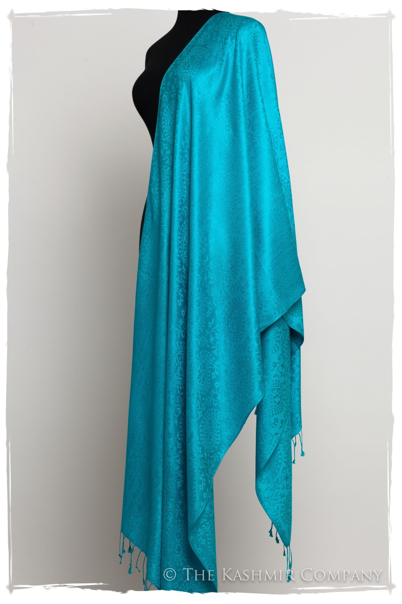 Palace Blue Royale Paisley Silk Scarf / Shawl