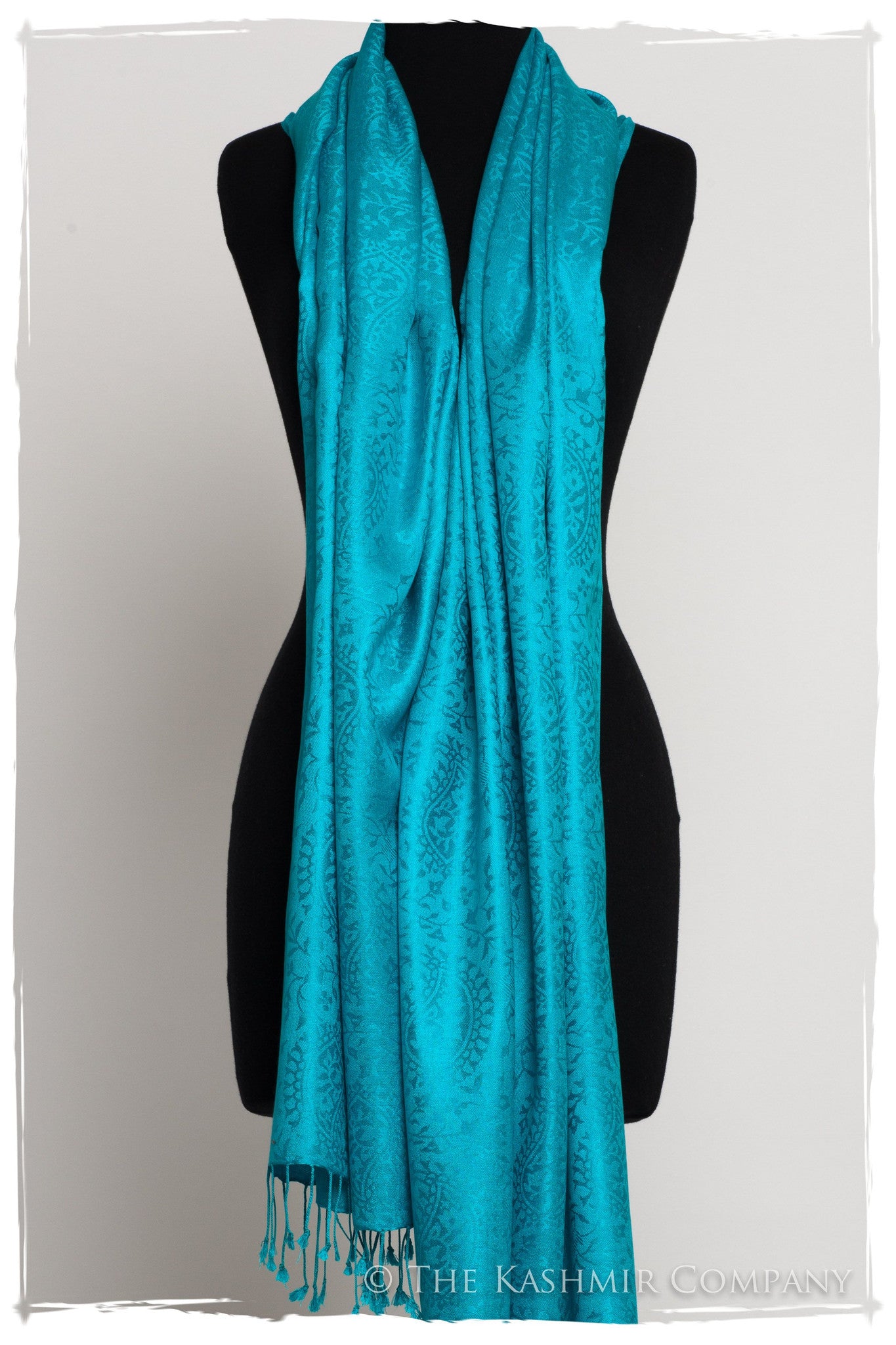 Palace Blue Royale Paisley Silk Scarf / Shawl
