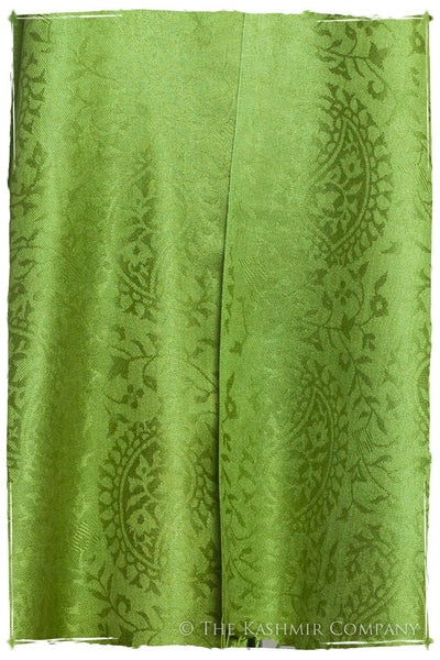 Chartreuse Royale Paisley Silk Scarf / Shawl