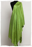 Chartreuse Royale Paisley Silk Scarf / Shawl