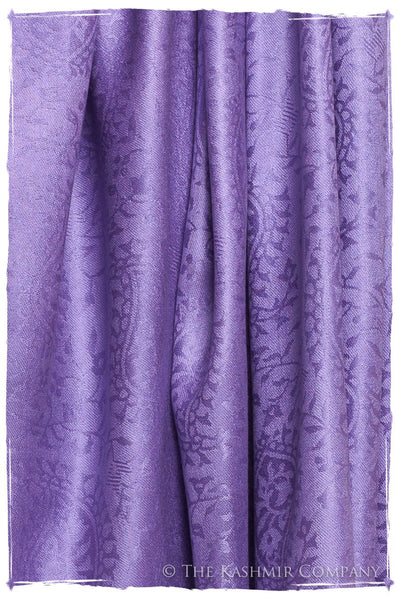 Amethyst Royale Paisley Silk Scarf / Shawl