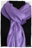 Amethyst Royale Paisley Silk Scarf / Shawl