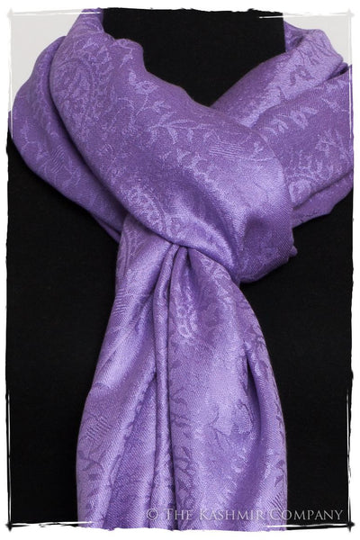 Amethyst Royale Paisley Silk Scarf / Shawl