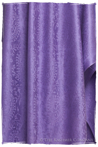 Amethyst Royale Paisley Silk Scarf / Shawl