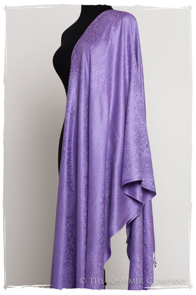 Amethyst Royale Paisley Silk Scarf / Shawl