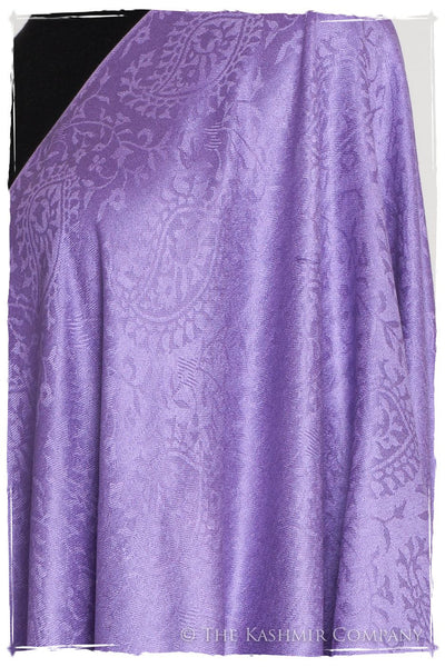 Amethyst Royale Paisley Silk Scarf / Shawl