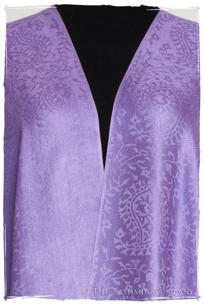 Amethyst Royale Paisley Silk Scarf / Shawl