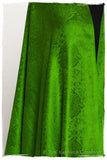 Emerald Jacquard Paisley Silk Scarf / Shawl